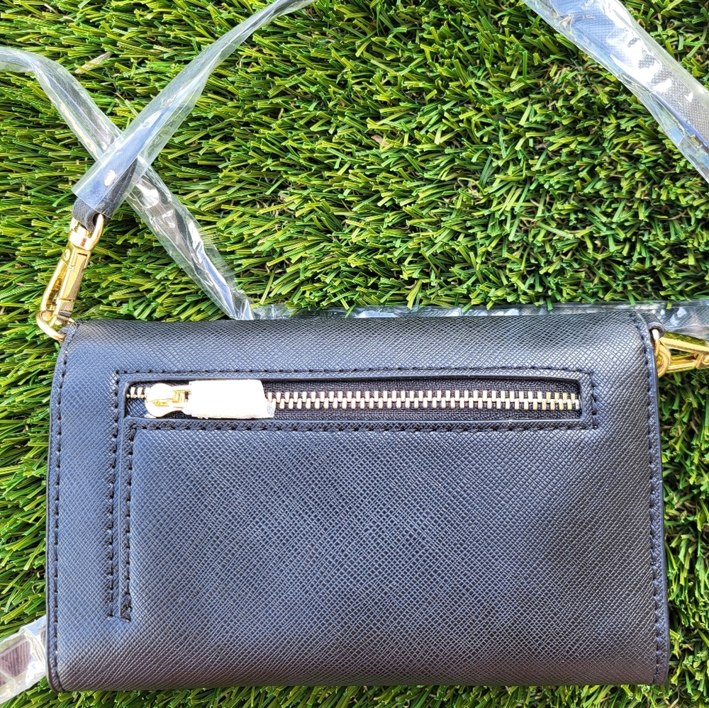 Zara Basic Collections Black Crossgrain Phone Wallet Wristlet/crossbody. - Picture 15 of 15